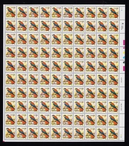2477 American Kestrel Sheet of 100 1¢ Stamps MNH - Picture 1 of 4