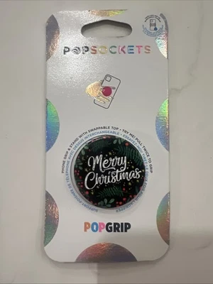 PopSockets PopGrip Cell Phone Grip & Stand - Merry Christmas - Image 1 of 3