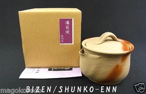 o4845, Japanese, Bizen ware ,SHUNKO-ENN ,HIDASUKI Teapot HOUHIN type. - Picture 1 of 6
