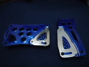 PEDALES DE ALEACIÓN DE TRANSMISIÓN AUTOMÁTICA PARA COCHE AZUL X 2 PIEZAS - Imagen 1 de 4