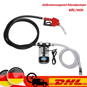 60L/min Dieselpumpe Bio Heiz lpumpe Selbstansaugend lpumpe Automatik Pistole - Bild 1 von 18