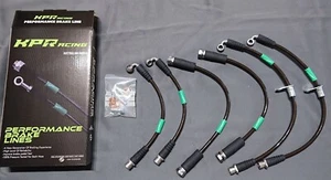 KPR PERFORMANCE Stainless Steel brake line for PATROL Y61 FRONT + REAR - Picture 1 of 3