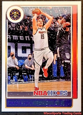 2021-22 Nikola Jokic NBA Hoops WINTER PARALLEL PURPLE FOIL #11 Denver Nuggets - Image 1 of 4