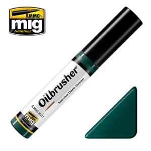 AMMO by Mig Jimenez Oilbrusher - Mecha Dark Green (oil paint w/brush applicator) - Imagen 1 de 1