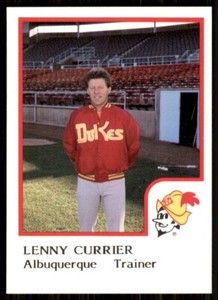 1986 ProCards Albuquerque Dukes Lenny Currier Albuquerque Dukes #4