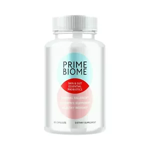 Prime Biome Capsules - PrimeBiome Gut & Skin Health Support - 60 Capsules - Picture 1 of 5