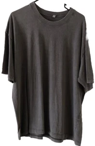 Unisex Oversize T Shirt Large Acid Washed Grau - Bild 1 von 5