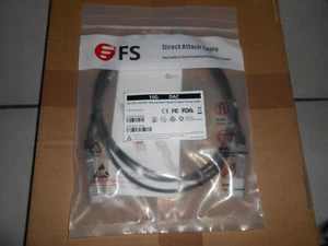 FS.com 2m (7ft) 10G SFP+ Passive Direct Attach Copper DAC TwinAx Cable Neu OVP - Bild 1 von 3
