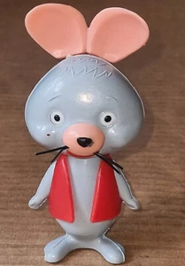 Vintage 1967 Moplas Hanna Barbera Yogi Bear PIXIE Mouse 5" cartoon figure Italy - Picture 1 of 5