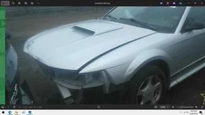 99-04 FORD MUSTANG GT SILVER HOOD SCOOP INTAKE OEM 00 01 02 03 - Picture 1 of 13