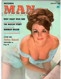 Men's Magazine MODERN MAN Feb. 1967 Andrea Stewart, Miss Nude Universe, More - Picture 1 of 3