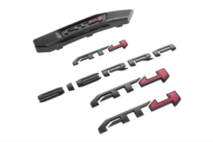 2023-2024 GMC Sierra AT4 Emblems in Black GM OEM NEW 86532078 - Picture 1 of 3