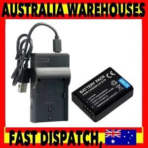 LP-E10 Battery + Slim Led Charger for Canon EOS 1100D 1200D 1300D 2000D 4000D - Picture 1 of 6