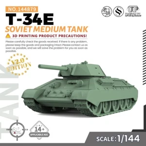 SS144879 V2.0 1/144 Kit Modelo Militar Soviético T-34E Tanque Medio Impresión 3D - Imagen 1 de 5