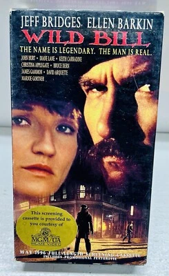 Wild Bill (Screener Promo VHS) Jeff Bridges Ellen Barkin - GD - Image 1 of 4