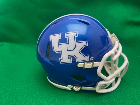 Kentucky Wildcats Riddell Mini Helmet- 3 5/8, UK Logo Cover