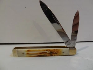 NEW FROST CUTLERY BURNT BONE DOCTORS DRS KNIFE 3-3/4" 2-BLADE German Stainless - Picture 1 of 11