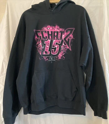Donny Schatz #15  2013 Women's Black and Pink STP Hoodie M Tony Stewart Racing - Image 1 of 4