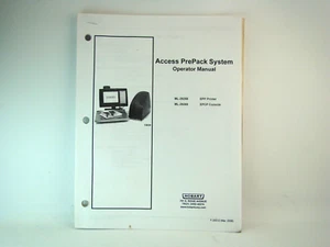 Hobart Access PrePack System Operator Manual ML-29268 & ML-29269 - Picture 1 of 2