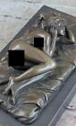 Handgefertigt Europäische Bronze Skulptur Erotik Kunst Groß Detaillierte Nackte