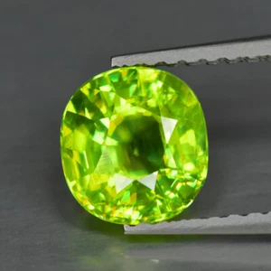 1.32Ct Custom Oval Cut_Gorgeous Unheated Titanite Semi Chrome Sphene - Picture 1 of 1