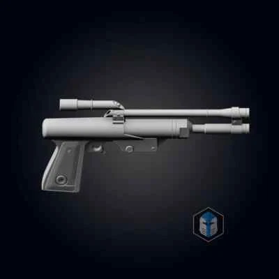 Pistola Blaster Boba Fett - KIT HÁGALO USTED MISMO IMPRESO EN 3D Foto 1 de 4