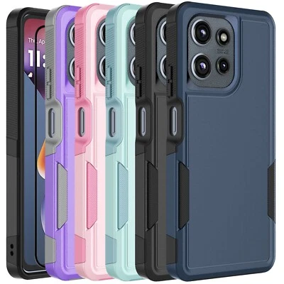 COCOSTARKE For Motorola Moto G Power/G 5G 2025 Phone Case Rugged Cover + Screen Protector