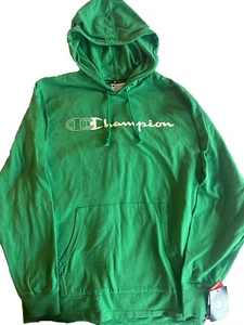 Champion Hoodie Men’s Shirt Pullover Green Long Sleeve Size Large New With Tags - Picture 1 of 4