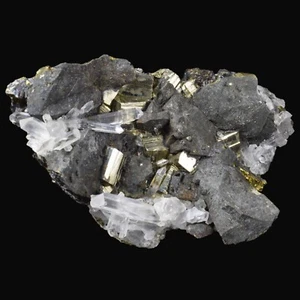 CALCOPIRITA xx (Huaron dist minero, Pasco prov., Perú) #M4186 70x43mm - Imagen 1 de 3