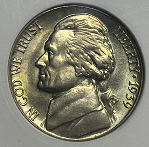 1939 D ANACS MS66 Jefferson Nickel Light Toned Older Soapbox Holder Key Date - Picture 1 of 6