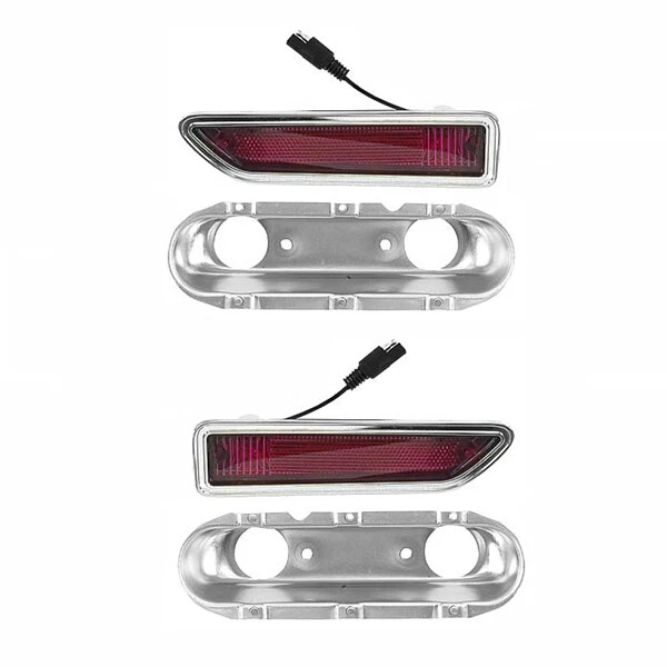1970~1971 Challenger Rear Side Marker Lamp Light Red Lens Pair Right & Left Side - Image 1 of 1