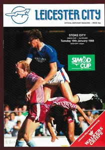 Leicester City v Stoke City 1987/88 Simod Cup 3. Runde - Bild 1 von 1