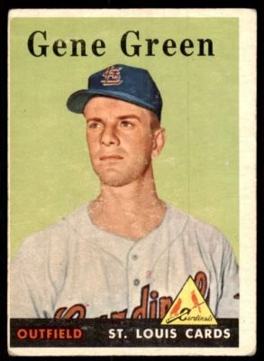 1958 Topps Gene Green Baseball Cards #366 - Image 1 of 2