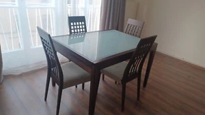 Tisch Calligaris mit 4 Stuhle - Bild 1 von 2
