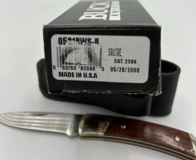 Buck Knives 501 Squire Folding Knife with Rosewood Handle Cat. 2598 - Image 1 of 4