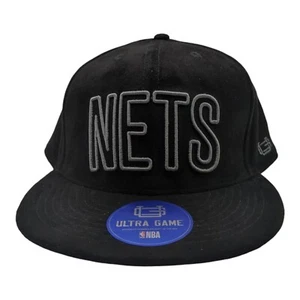 Brooklyn Nets Ultra Game Snapback Mütze - schwarz Wildlederimitat, bestickt - Bild 1 von 4