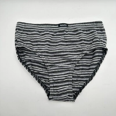 Equipo бриф нижнее белье мужской S черный серый в полоску полное покрытие эластичный пояс - Изображение 1 из 4