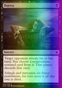 MTG Magic the Gathering Duress (105/310) Ixalan LP FOIL - Picture 1 of 1