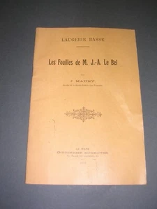 Spéléologie préhistoire J. Maury les fouilles de M. J.-A. Le Bel 1924 Dordogne - Picture 1 of 3