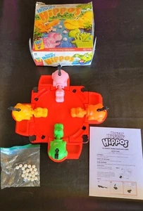 VINTAGE Hungry Hungry Hippos Game COMPLETE Milton Bradley 2000 Rough Box - Picture 1 of 12