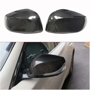 Dry Carbon Fiber Add-on Side Mirror Cover Caps for Infiniti QX50 QX60 2016-2021 - Picture 1 of 9