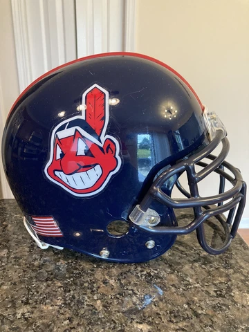 Cleveland Indians Guardians Chief Wahoo Full Size Football Helmet Cover