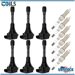 Ignition Coils & Spark Plugs Pack For Infiniti EX37 G37 QX50 Nissan 370Z 3.7L - Picture 1 of 17