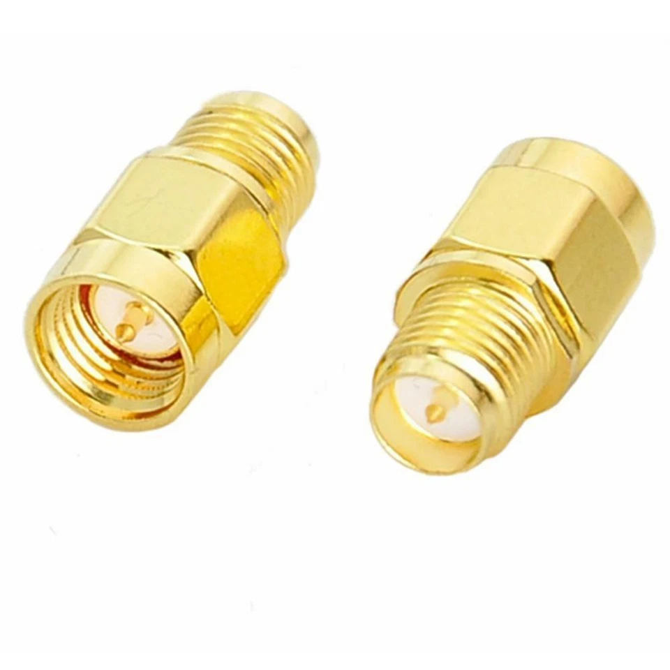 RF design SMA Male Plug to RP-SMA Female 2 Pieces RF coaxial Coax Adapter