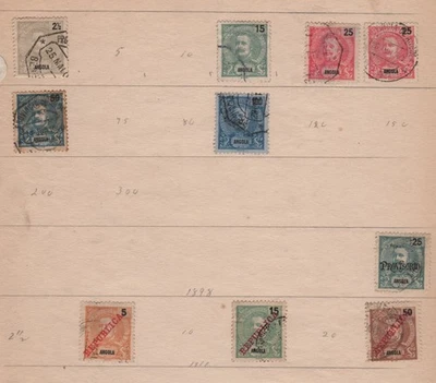 Early  Angola Stamps, Used Collection, See Description - Image 1 of 4