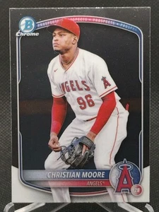 Christian Moore 2025 Bowman Chrome Los Angeles Angels #BCP-107 - Picture 1 of 6