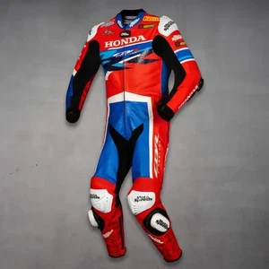 Honda CBR Customized Motorcycle/Motorbike Biker's Leather Racing Suit - Picture 1 of 7