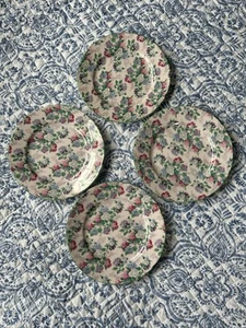 Shelley England Bone China Lot Of 4 Dessert Plates 7” Summer Glory Hydrangeas - Picture 1 of 16