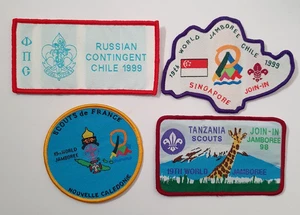 4 Boy Scouts 19th World Jamboree Chile 1998/99 Contingent Badges Patches. Lot 8 - Foto 1 di 3