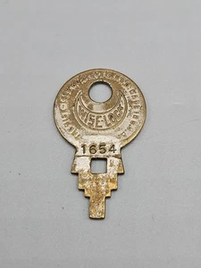 Vintage Original Concentric Tube Lock Key 1654 The Wise Lock Co, Cleveland Ohio - Picture 1 of 2